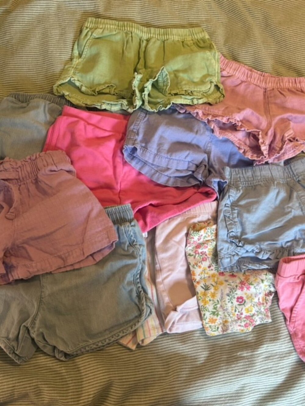 🌈☀️ Girls’ Summer Shorts Bundle – 11 Pairs – Size 4T ☀️🌈